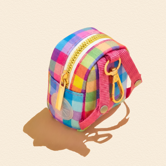 Pink Pastel Gingham Dog Harness Walking Set