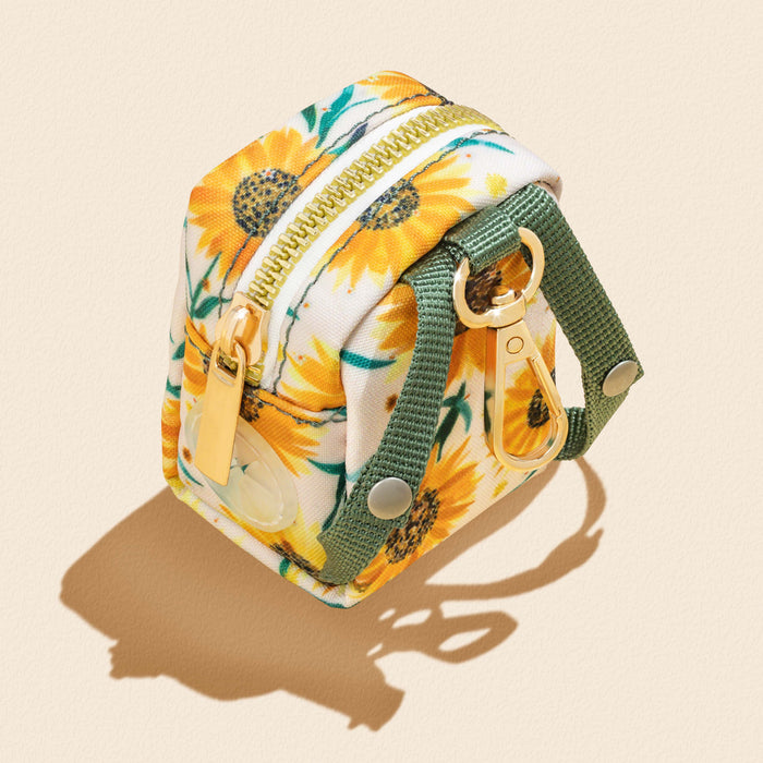 Golden Sunflower Doggy Waste Bag Carrier