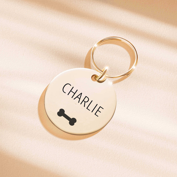 Circle Engraved Pet I.D Tag