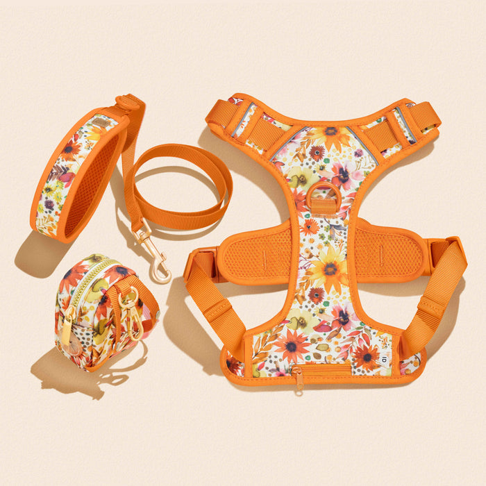 Sunflower Florals Dog Leash